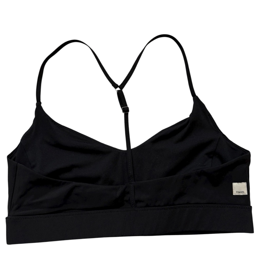Vuori Black Strappy Sports Bra